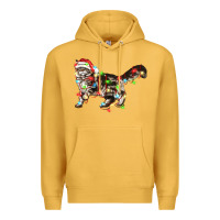 Mustard christmas christmas maine coon cat cat Premium Hoodie - LillyAllenDesigns