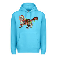 Ocean Blue christmas christmas maine coon cat cat Premium Hoodie - LillyAllenDesigns