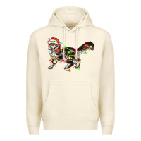 Sandshell christmas christmas maine coon cat cat Premium Hoodie - LillyAllenDesigns
