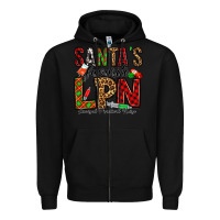 Black santa's favorite lpn Zipper Hoodie - Jasminsmagicworld