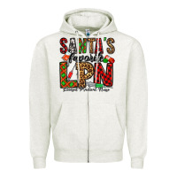 Oatmeal Heather santa's favorite lpn Zipper Hoodie - Jasminsmagicworld