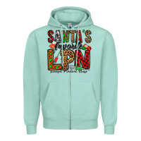 Seafoam santa's favorite lpn Zipper Hoodie - Jasminsmagicworld