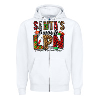 White santa's favorite lpn Zipper Hoodie - Jasminsmagicworld