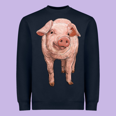 Pig Heavyweight Sweatshirt Designed By Ranaportraitstore