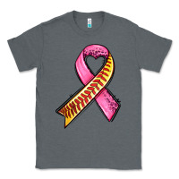 Charcoal Heather breast cancer sport ribbons Classic Tee - AdoDesignShop