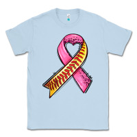 Dusty Blue breast cancer sport ribbons Classic Tee - AdoDesignShop