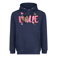 Navy love valentines day Heavyweight Hoodie - MaliasSmallBusiness