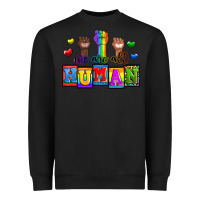 Black we are all human Heavyweight Sweatshirt - Zillion Design Studio