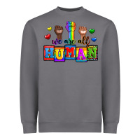 Storm we are all human Heavyweight Sweatshirt - Zillion Design Studio