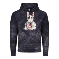 Cloud Black bull terrier Vintage Hoodie - RanaPortraitStore