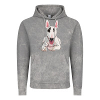Cloud Rock bull terrier Vintage Hoodie - RanaPortraitStore