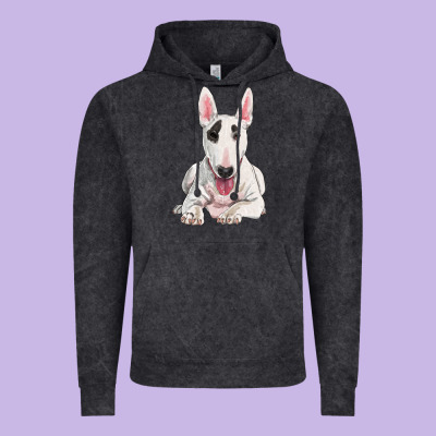 Bull Terrier Vintage Hoodie Designed By Ranaportraitstore