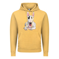 Vintage Mustard bull terrier Vintage Hoodie - RanaPortraitStore
