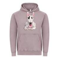 Vintage Zinc bull terrier Vintage Hoodie - RanaPortraitStore
