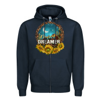 Navy desert dreamer Zipper Hoodie - NancyCooperArtShop