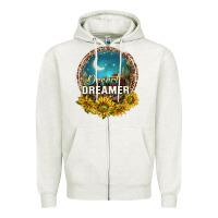 Oatmeal Heather desert dreamer Zipper Hoodie - NancyCooperArtShop