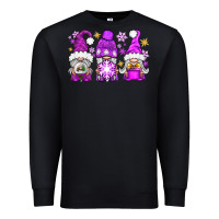 Black purple winter gnomies Premium Sweatshirt - NancyCooperArtShop