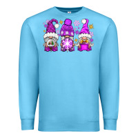 Ocean Blue purple winter gnomies Premium Sweatshirt - NancyCooperArtShop