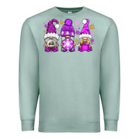 Seafoam purple winter gnomies Premium Sweatshirt - NancyCooperArtShop