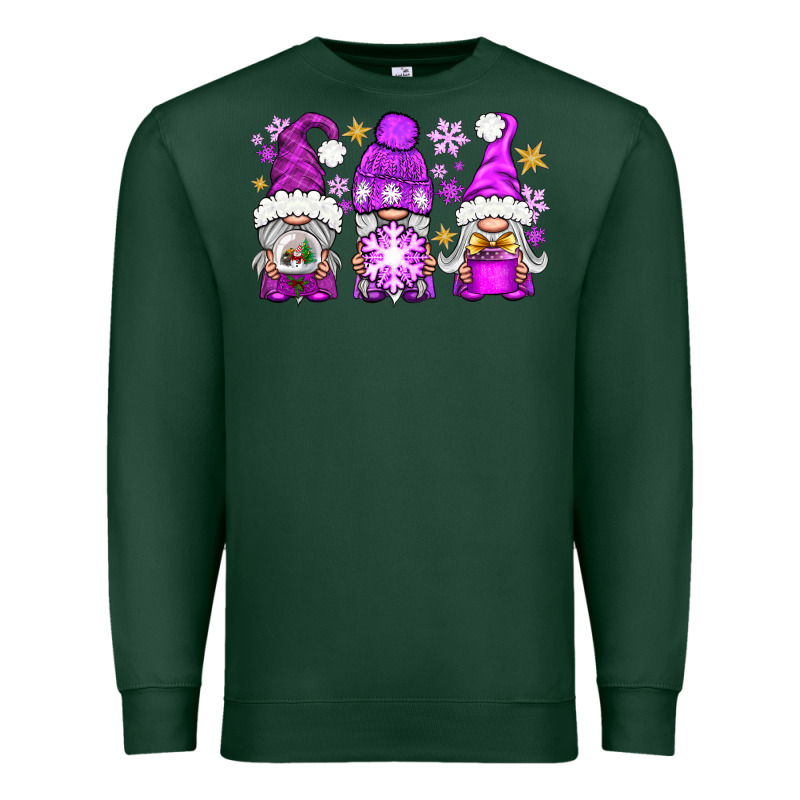 Purple Winter Gnomies Premium Sweatshirt by NancyCooperArtShop | Teevron