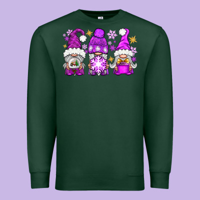 Purple Winter Gnomies Premium Sweatshirt Designed By Nancycooperartshop