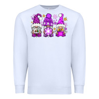White purple winter gnomies Premium Sweatshirt - NancyCooperArtShop