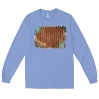 Colony Blue Wood Glitter Leopard Pattern Frame Long Sleeve Tee - Bettercallsaul
