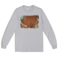 Moon Dust Wood Glitter Leopard Pattern Frame Long Sleeve Tee - Bettercallsaul