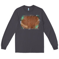 Smoke Wood Glitter Leopard Pattern Frame Long Sleeve Tee - Bettercallsaul