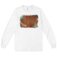 White Wood Glitter Leopard Pattern Frame Long Sleeve Tee - Bettercallsaul