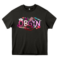 Asphalt Valentine OBGYN Heavy Core Tee - CowhideDigitalArt