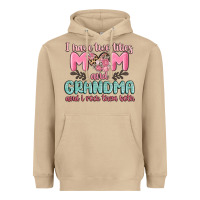 Mushroom i have two titles mom and grandma and i rock them Heavyweight Hoodie - MaliasSmallBusiness
