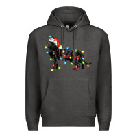 Charcoal Heather christmas bombay cat Premium Hoodie - LillyAllenDesigns