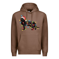 Chestnut christmas bombay cat Premium Hoodie - LillyAllenDesigns