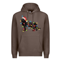 Coffee christmas bombay cat Premium Hoodie - LillyAllenDesigns