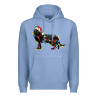 Colony Blue christmas bombay cat Premium Hoodie - LillyAllenDesigns
