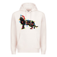 Pale Pink christmas bombay cat Premium Hoodie - LillyAllenDesigns