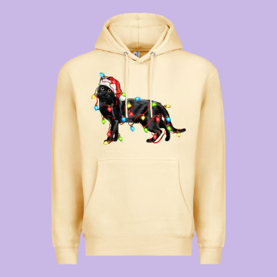 Christmas Bombay Cat Premium Hoodie Designed By Lillyallendesigns