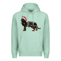 Seafoam christmas bombay cat Premium Hoodie - LillyAllenDesigns