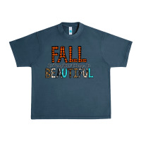 Midnight Navy Fall Is Proof That Change Is Beautiful Urban Heavy Tee - CowhideDigitalArt