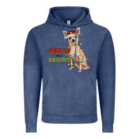Merry And Bright Chihuahua Vintage Hoodie | Teevron
