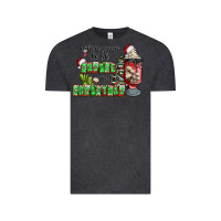 Vintage Black when your  dead insıde but is christmas Vintage Tee - CowhideDigitalArt