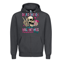 Smoke dead inside but it's valentines day Zipper Hoodie - Jasminsmagicworld