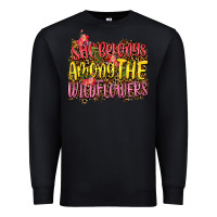 Black she belongs among the wildflowers Premium Sweatshirt - NancyCooperArtShop