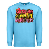 Ocean Blue she belongs among the wildflowers Premium Sweatshirt - NancyCooperArtShop