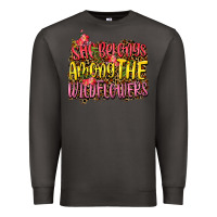 Smoke she belongs among the wildflowers Premium Sweatshirt - NancyCooperArtShop