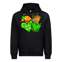 Black st patricks day hearts png Urban Hoodie - NancyCooperArtShop