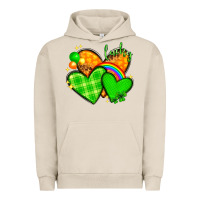 Pigment French Oak st patricks day hearts png Urban Hoodie - NancyCooperArtShop