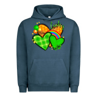 Pigment Midnight Navy st patricks day hearts png Urban Hoodie - NancyCooperArtShop