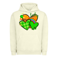Pigment Pistachio st patricks day hearts png Urban Hoodie - NancyCooperArtShop